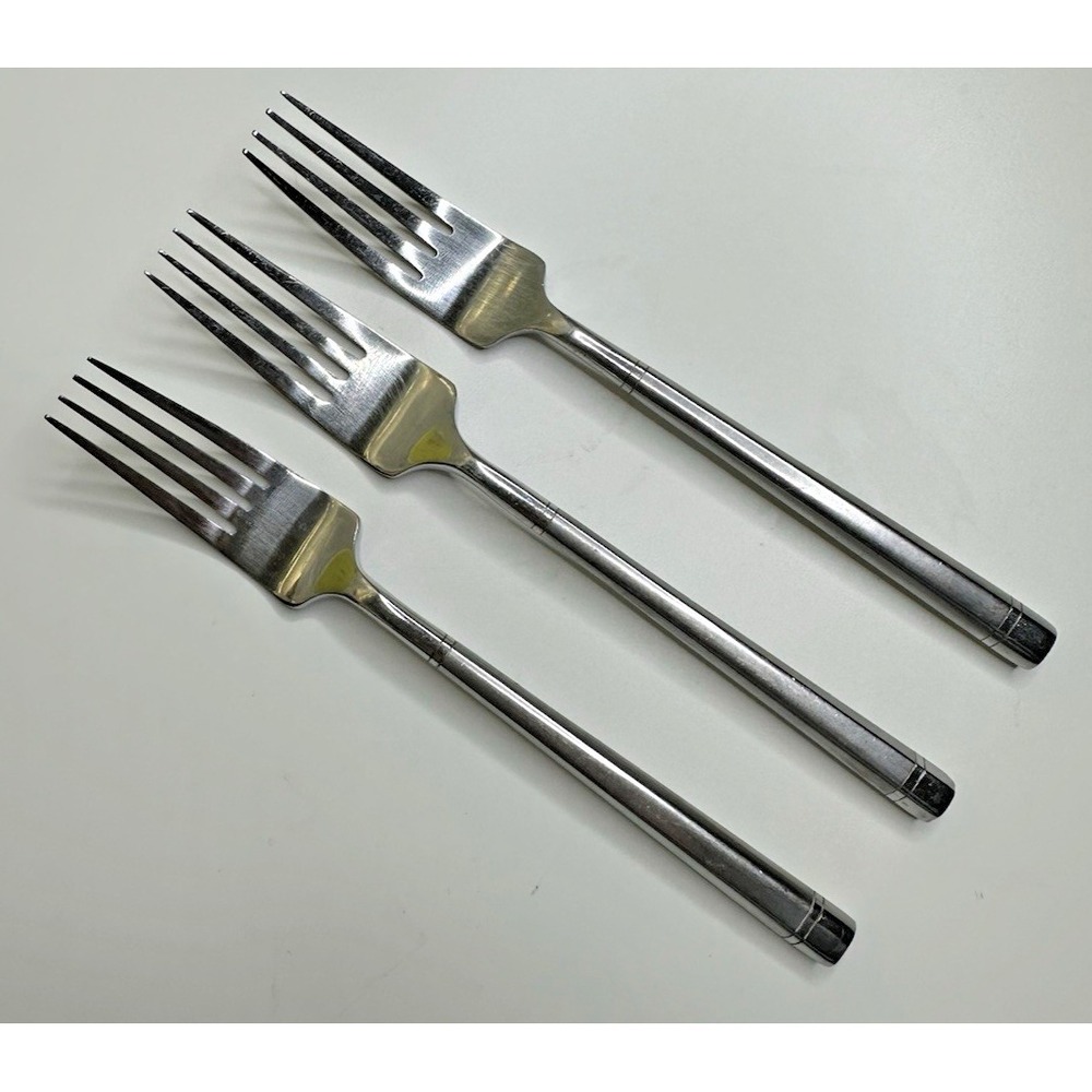 Hampton Silversmiths Ritz Stainless Flatware‎ Dinner Forks Set of 3
